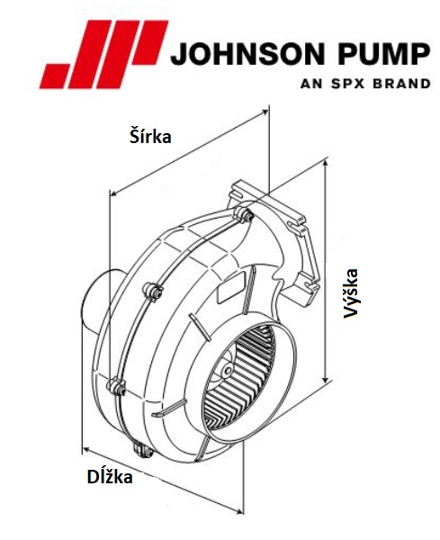 In-line radiální ventilátor JOHNSON PUMP
