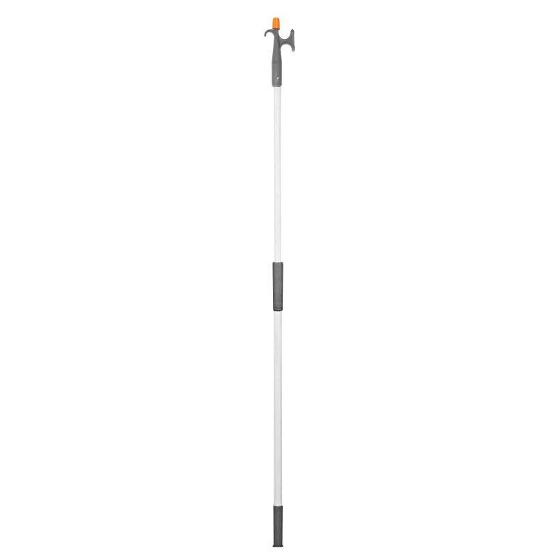 Teleskopický hliníkový lodní hák šedý s 2 háky 118-196 cm, Ø 30 mm