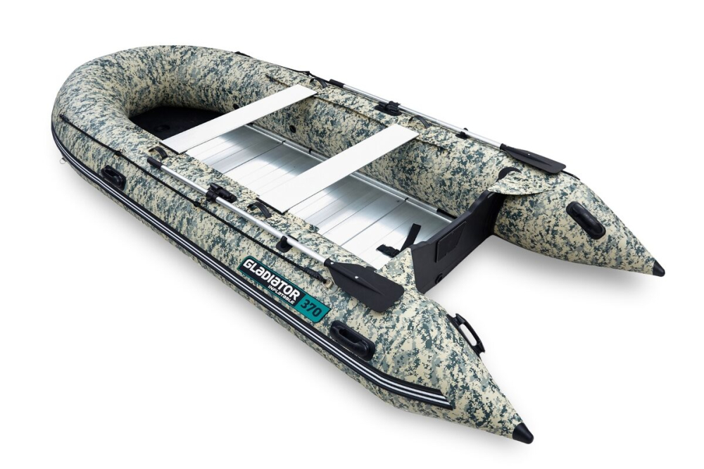 Gladiator CLASSIC B370 AL nafukovací člun s hliníkovou podlahou - camouflage