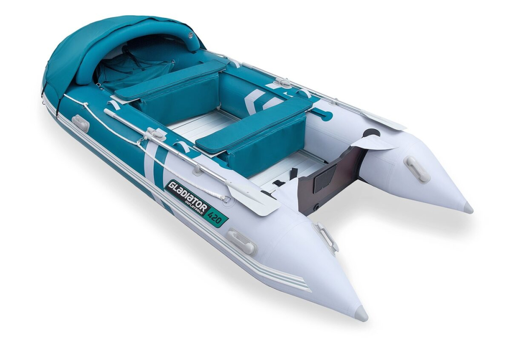 Gladiator Active C420 AL nafukovací člun s hliníkovou podlahou - bílo-zelený