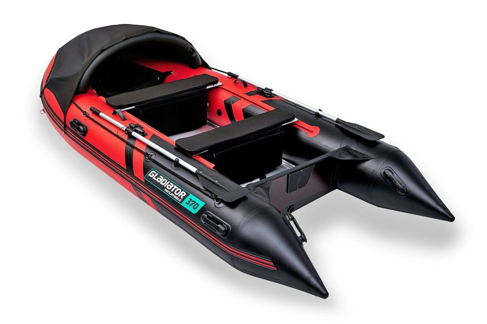 Gladiator Active C370 AL nafukovací člun s hliníkovou podlahou - červeno-černý