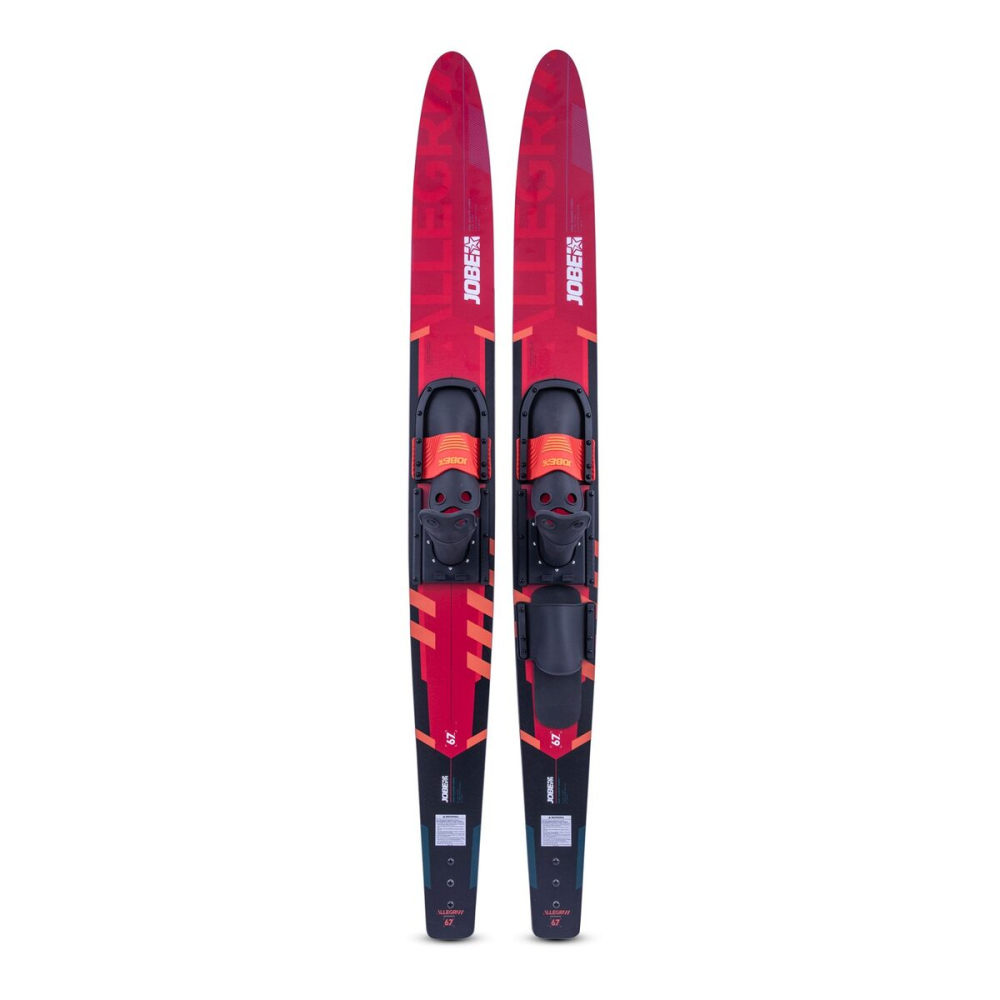 Jobe Allegre 67" Combo Waterskis Red - combo vodní lyže