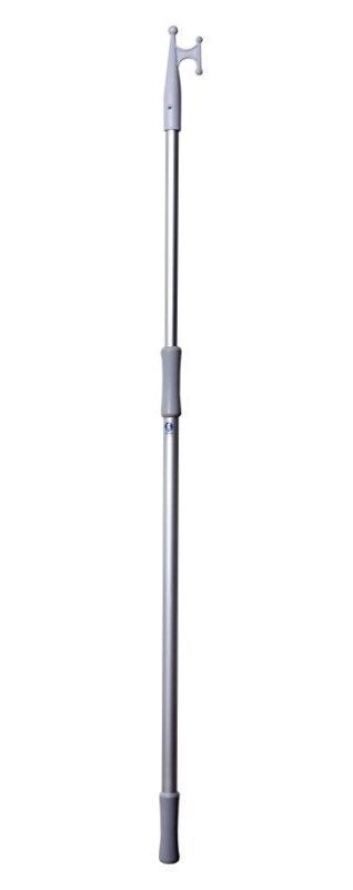 Teleskopický lodní hák z eloxovaného hliníku 120-210 cm, průměr 30 cm