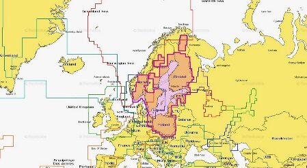 44XGXL9 - SD karta - Finsko,Švédsko, celé Baltské m.,jižní Nor