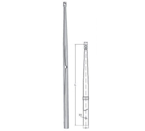 RELING - sloupek na lano 740 mm, průměr 25 mm