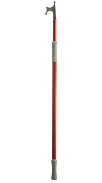 Teleskopický lodní hák hliníková červený 120-200cm, Ø 25/30mm