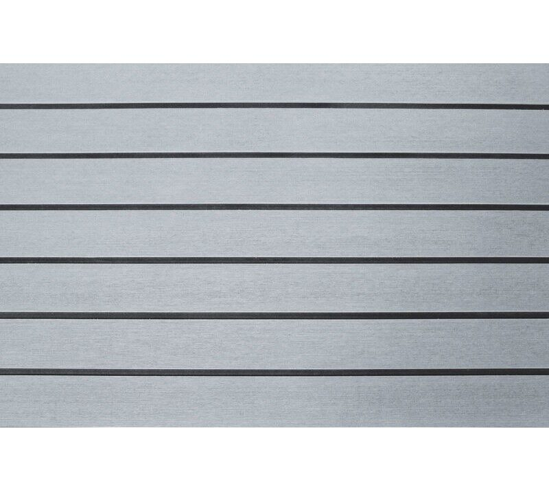 Samolepicí pěnová podlaha s imitací šedého teaku 240 x 120 cm