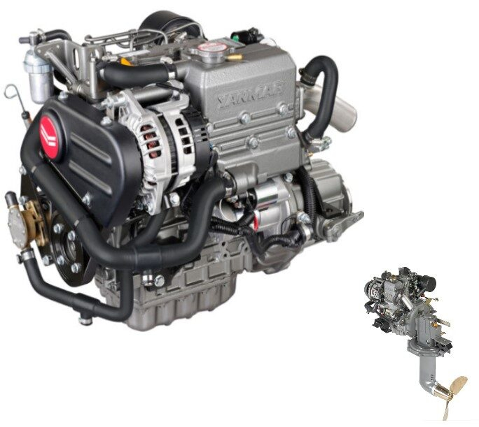 YANMAR 3YM20C s motorem Saildrive SD 25 - 21 PS