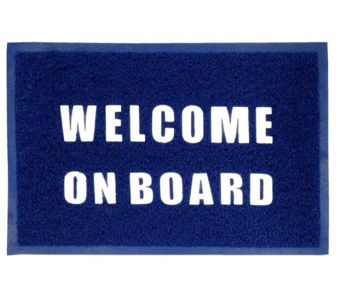Lodní rohožka s nápisem "WELCOME ON BOARD" 400 x 600 mm