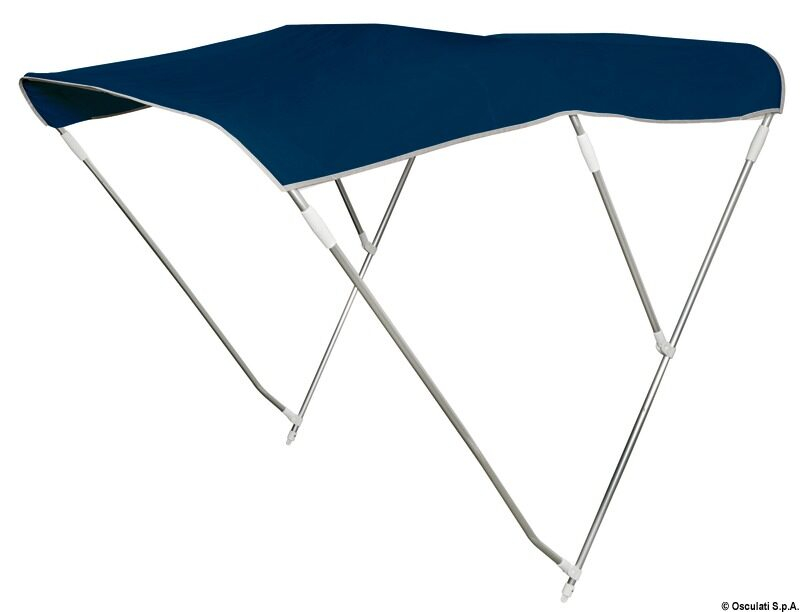 Bimini 3-ramenné hliníkové námořnické modré - šířka 200/210 cm, průměr trouby Ø 22 mm