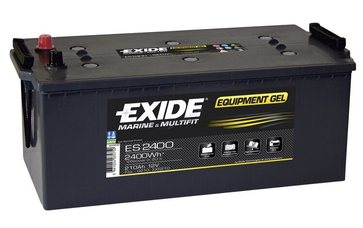 EXIDE Equipment Gel Marine - Multifit ES 2400, 12V 210 Ah
