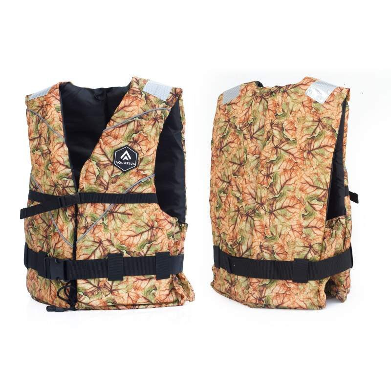 AQUARIUS CAMO FOREST Plovací vesta - L-XL