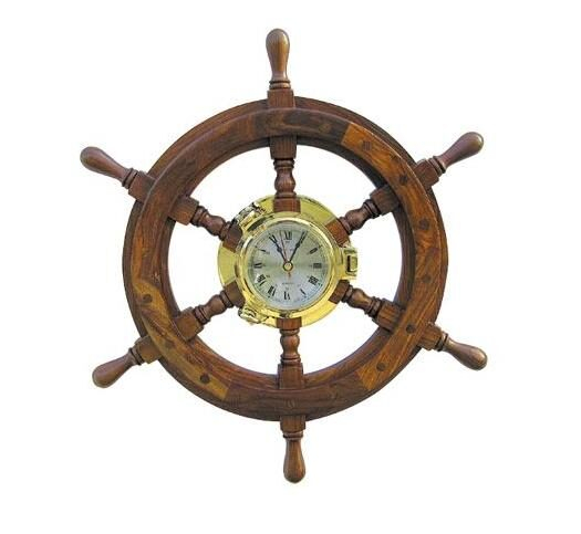 Hodiny - lodní kormidlo Φ 14 / 45 cm