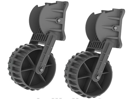 KOLIBRI Přepravní plastová kolečka šedá