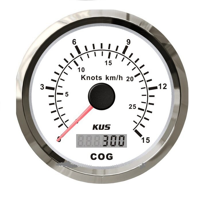 KUS - GPS analogový ukazatel rychlosti 27 Kmh - bílý