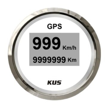 KUS - GPS ukazatel rychlosti s digitálnym ukazovatelem- bílý