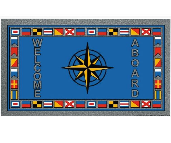 Lodní rohožka s motivem světových stran 400 x 680 mm