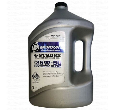 MERCURY Racing 4-Stroke Marine Oil Synthetic Blend 25W-50 - Lodní motorový olej 4-takt- 4L