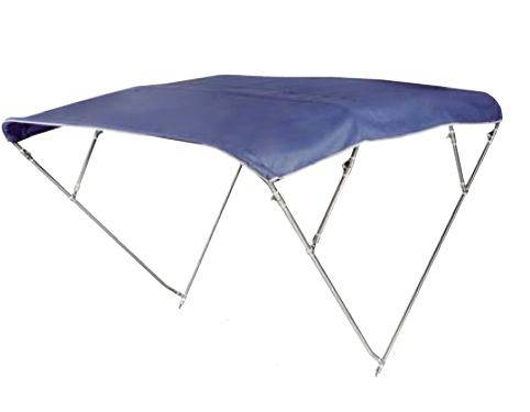 DEPTH Bimini 4 ramenní modré - nerez, šířka 200/210 cm