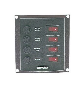 Vertikální ovládací panel se 4 spínači