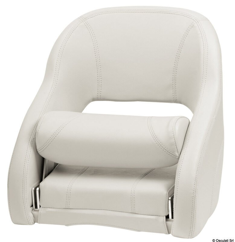 Ergonomický polstrovaný lodní sedák s opěrkou H52R Flip UP