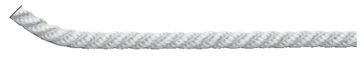 FSE Polyamidové třívrkočové lano bílé - Φ 8-24 mm