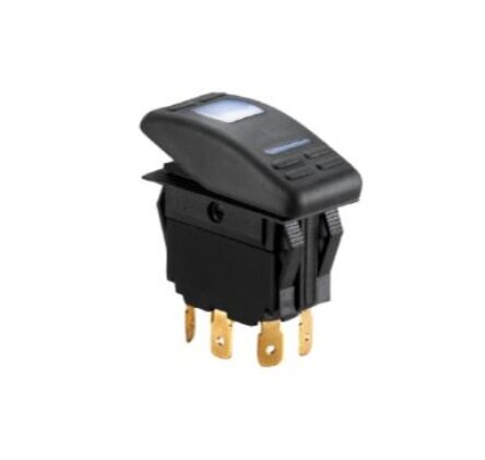 Vodotěsný přepínač s LED světlem TAST/AUS - 3 pólový