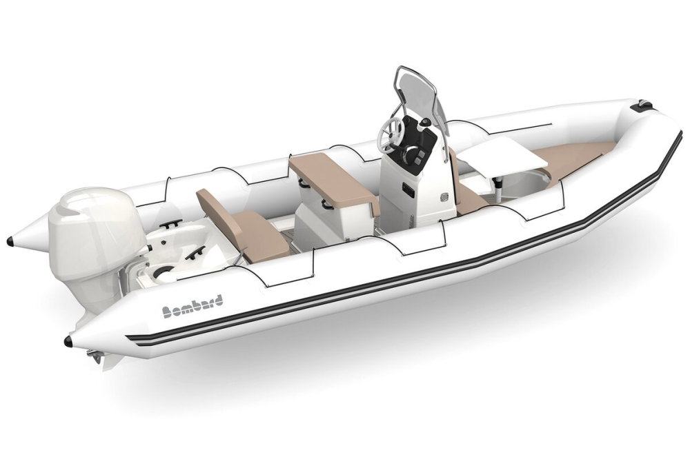 Bombard Sunrider 650 Strongan nafukovací člun světle šedý / Pebble