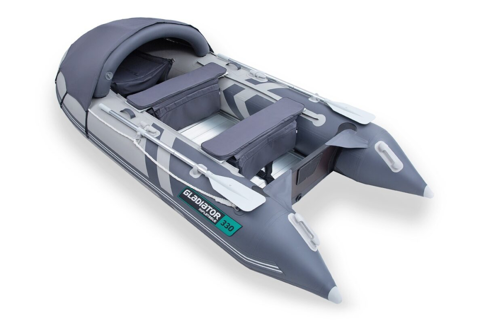 Gladiator Active C330 AL nafukovací člun s hliníkovou podlahou - šedý