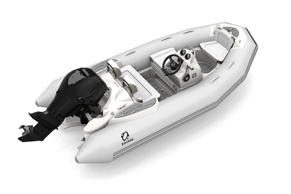 Zodiac Yachtline 360 ​​DL Strongan nafukovací člun - světle šedý