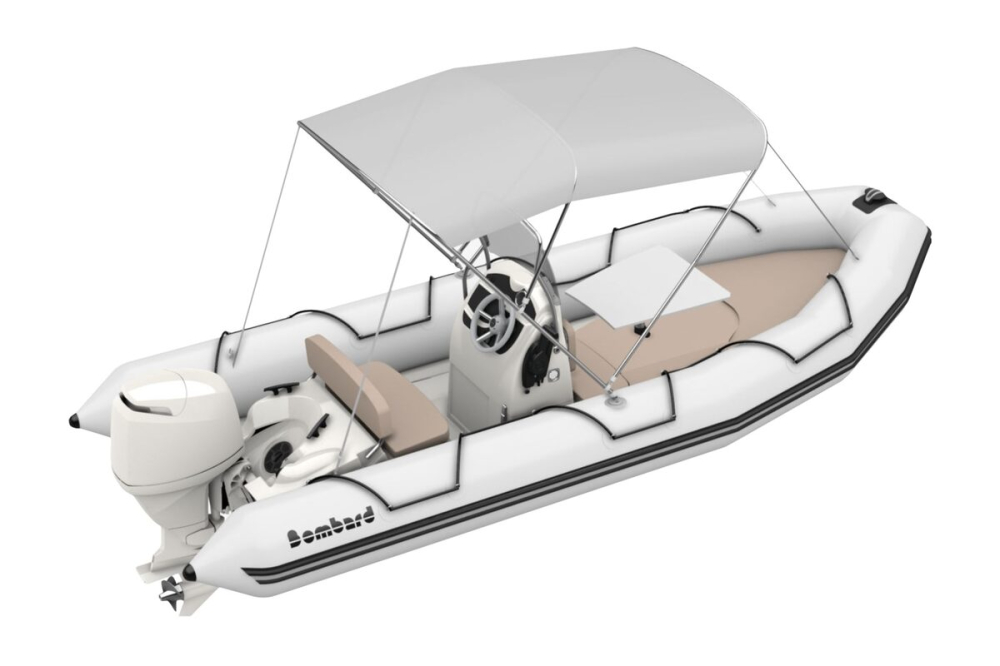 Bombard Sunrider 550 Strongan nafukovací člun světle šedý / Pebble s přísl.