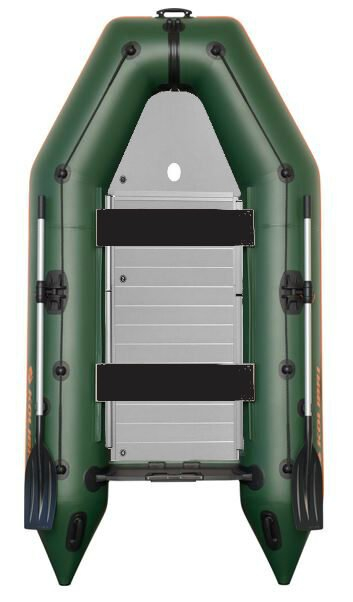 KOLIBRI KM-300 D, vyztužená hliníková podlaha - zelená