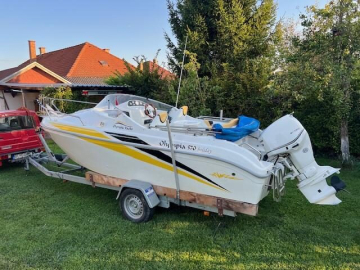 OLYMPIA 570 motorový člun s motorem EVINRUDE E90 - r.v.2012