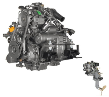 YANMAR 1GM10C s motorem Saildrive SD 25 - 9 PS