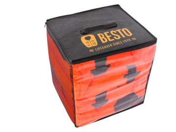 BESTO certifikované záchranné vesty 100N v tašce - sada 6 ks