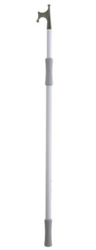 Teleskopický lodní hák bílý 120-200cm, Ø 25/30mm