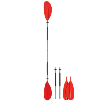 Skládací hliníkové dvojpádlo - 230/77 cm