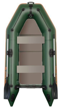 Kolibri KM-245 D nafukovací čln zelený, nafukovací kýl, pevná podlaha