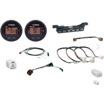 YAMAHA MULTIFUNCTION 2 GAUGE KIT ROUND TACHO + SPEEDO/FMM KIT (otáčkoměr + rychloměr)