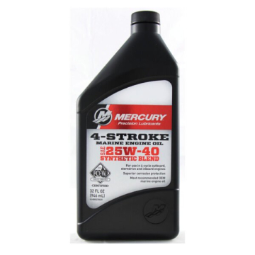Motorový olej pro lodní motory Mercury 4-taktní syntetická směs 25W-40 - 1L