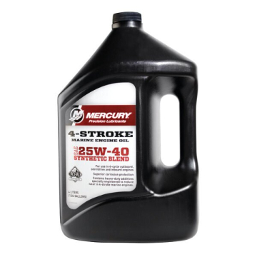 Motorový olej Mercury 4-taktní pro lodní motory, syntetická směs 25W-40 - 4L