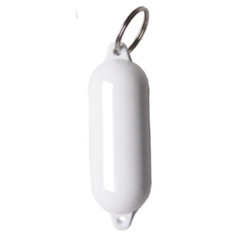 TALAMEX STAR Klíčenka fender 100 mm, Ø 30 mm - bílá