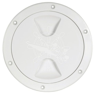 Bílý kryt pro inspekční otvor Ø 125 mm