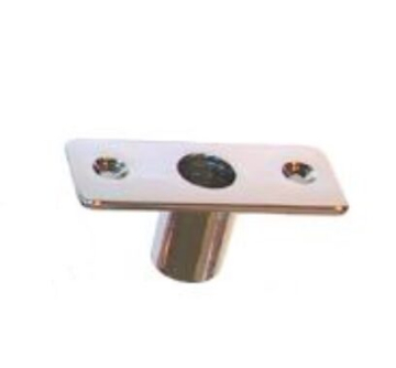 Držák vidlice na veslo pochrómovaný 60x23 mm, otvor Ø12 mm