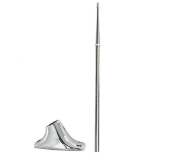 Nerezový držák vlajky 40 cm s nerezovou základnou