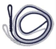 Fendrové lano s okem bílé 1,5m x 8 mm