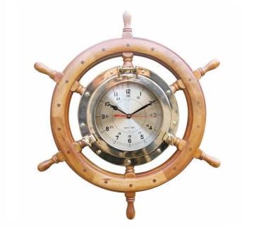 Hodiny - lodní kormidlo Φ 29 / 62 cm