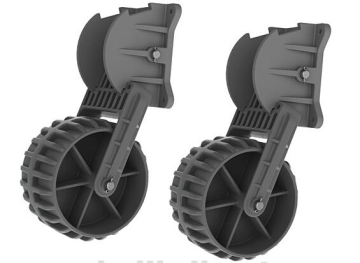 KOLIBRI Přepravní plastová kolečka šedá