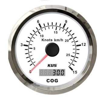 KUS - GPS analogový ukazatel rychlosti 27 Kmh - bílý