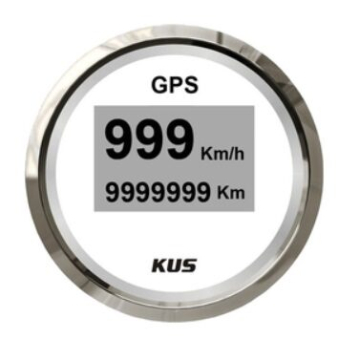 KUS - GPS ukazatel rychlosti s digitálnym ukazovatelem- bílý